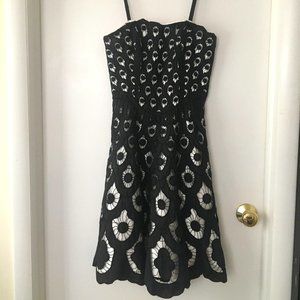 Betsey Johnson Black/White Vintage Cocktail Dress